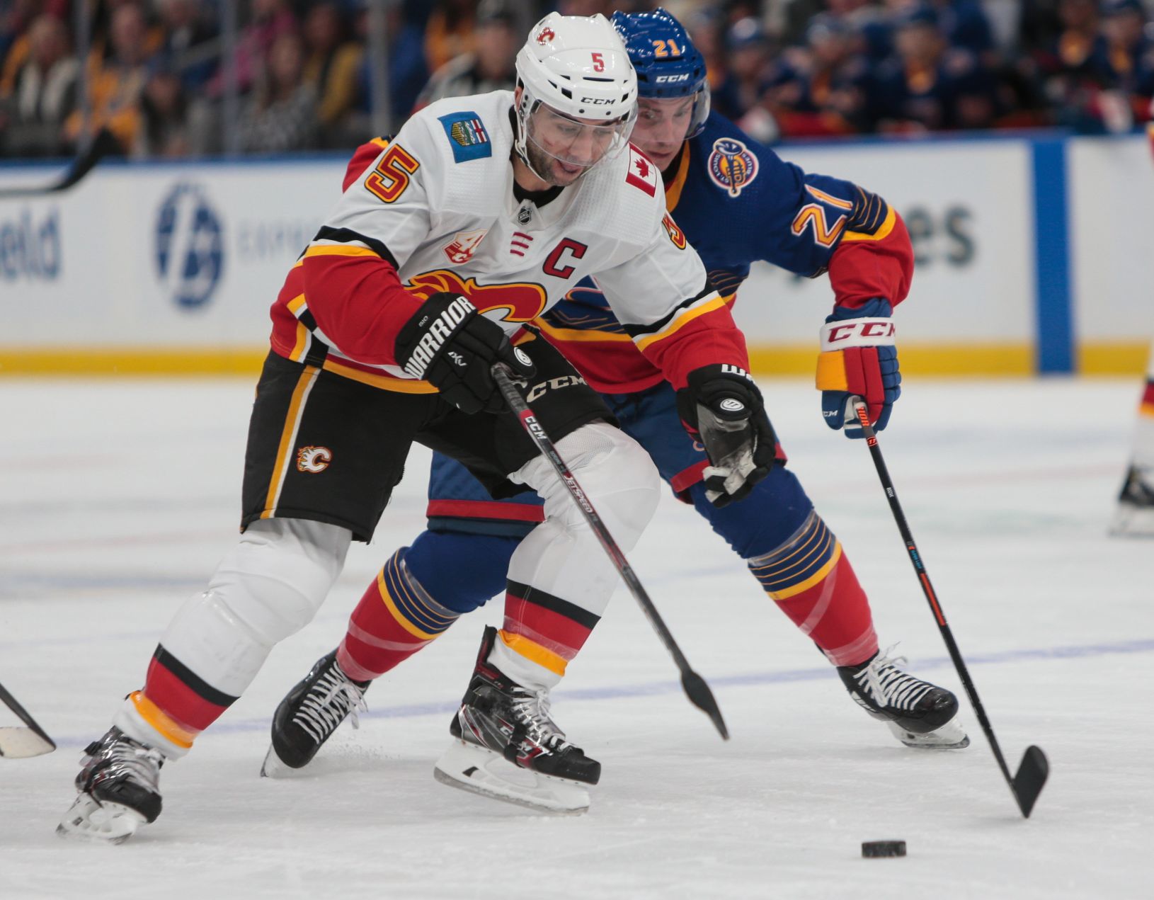Blues take on Calgary Flames at the Enterprise Center